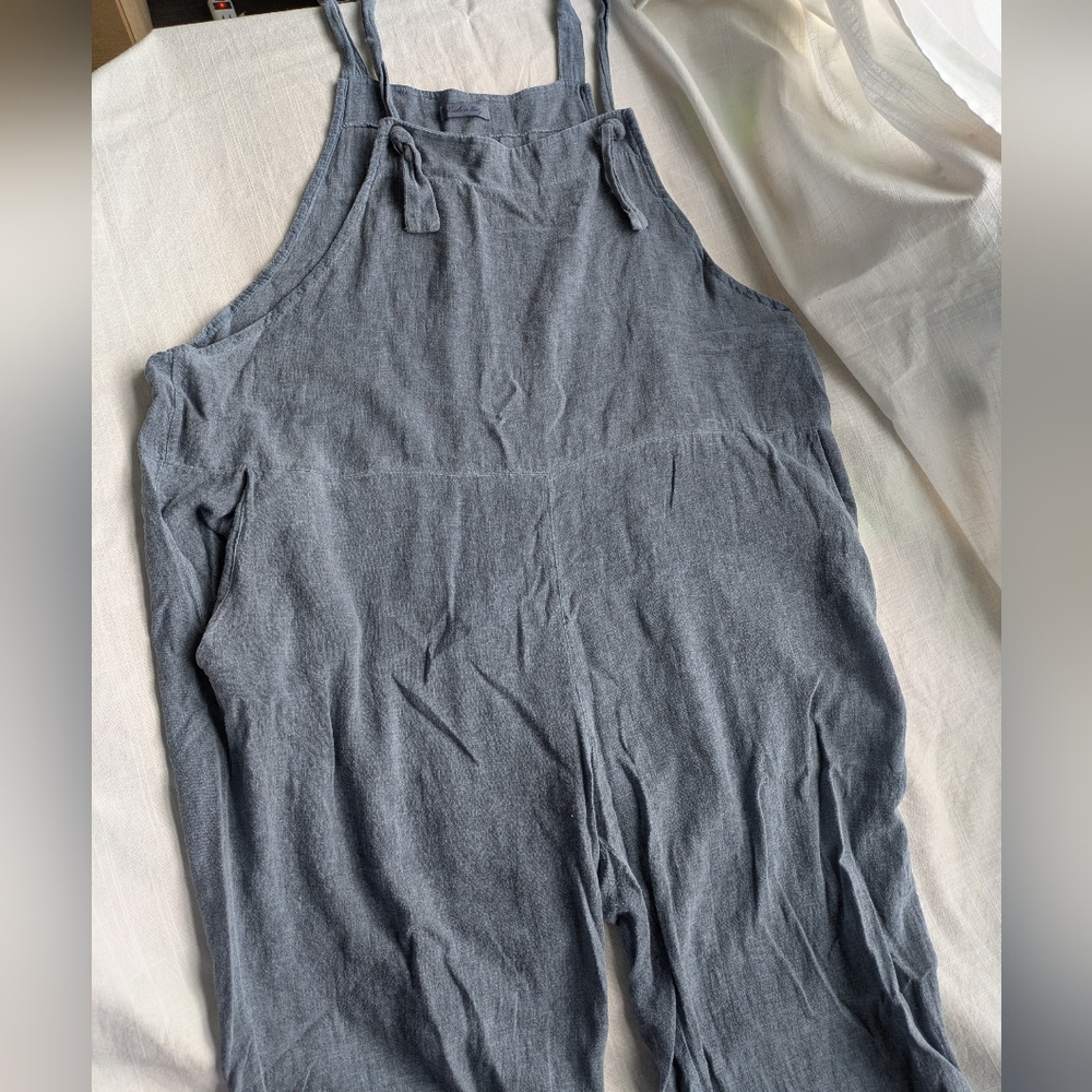 Made In Italy Adjustable Linen Blend Jumper - Picture 6 of 12